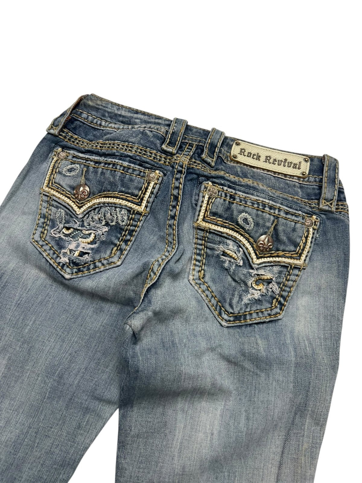 Rock Revival Mid Rise Straight | 27 (S)