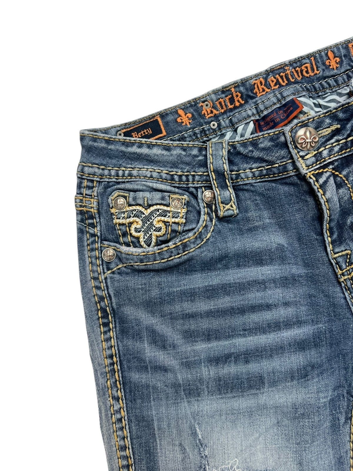 Rock Revival Mid Rise Straight | 27 (S)