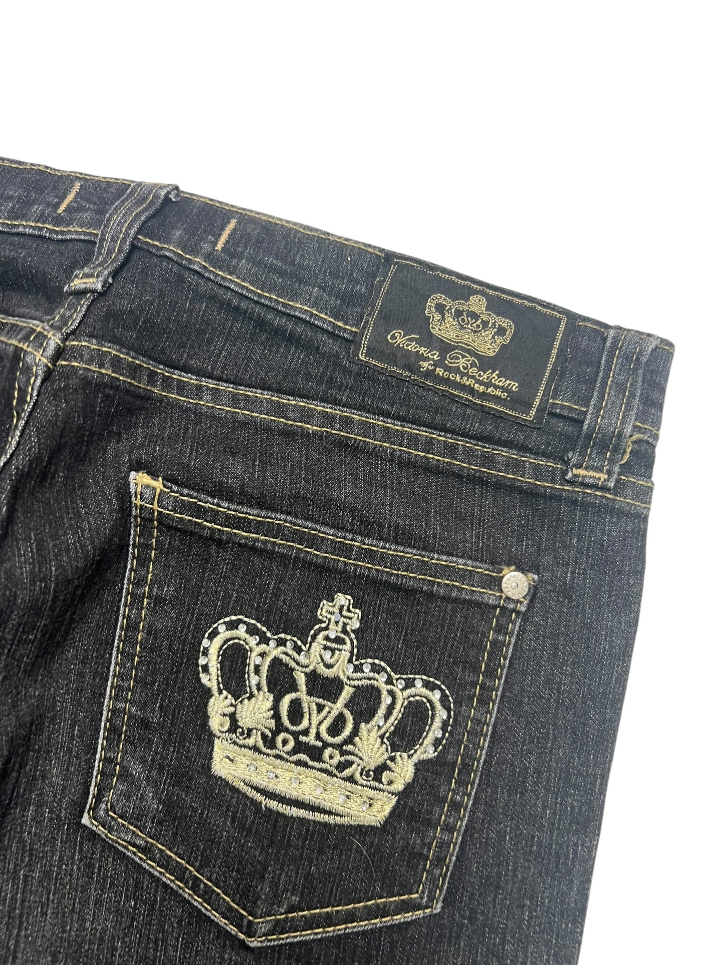 Rock Republic x Victoria Beckham Mid Rise Straight | 32 (M)