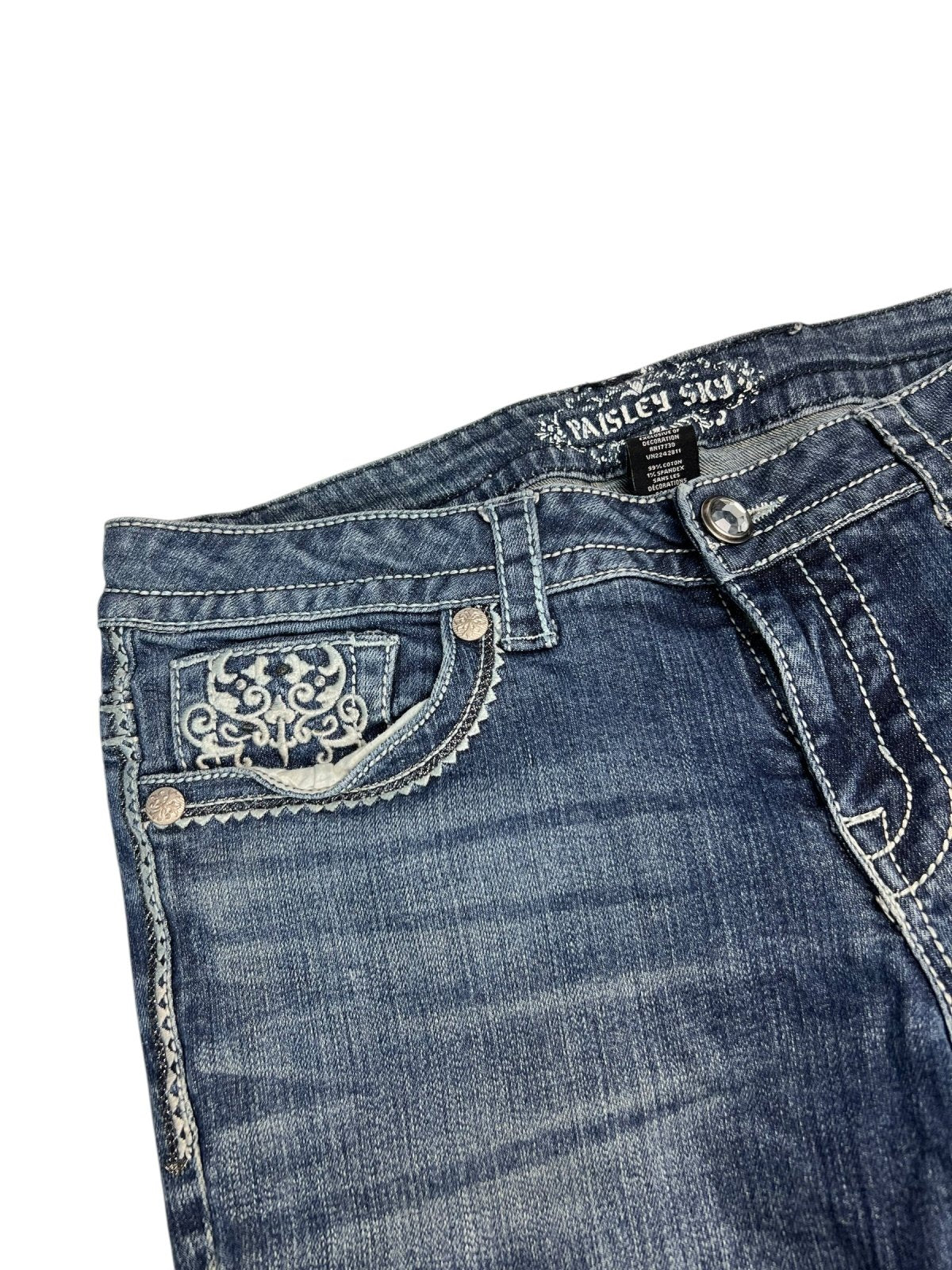 Paisley Sky Mid Rise Boot | L - ZAZA resell