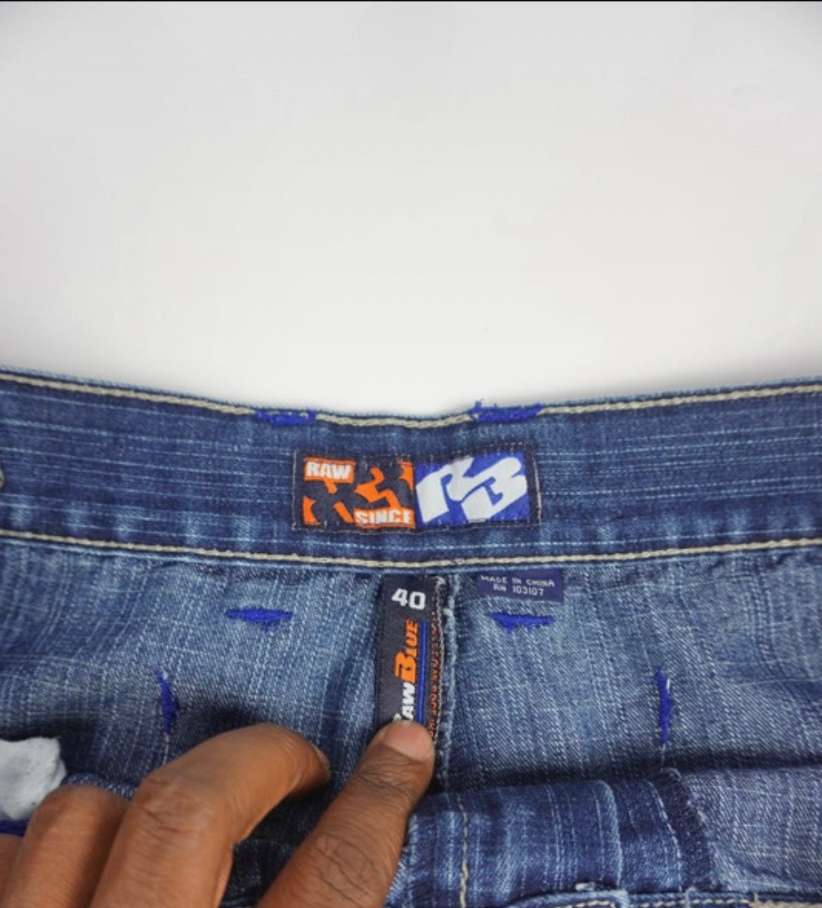 Raw Blue 3/4 Jorts XL - ZAZA resell