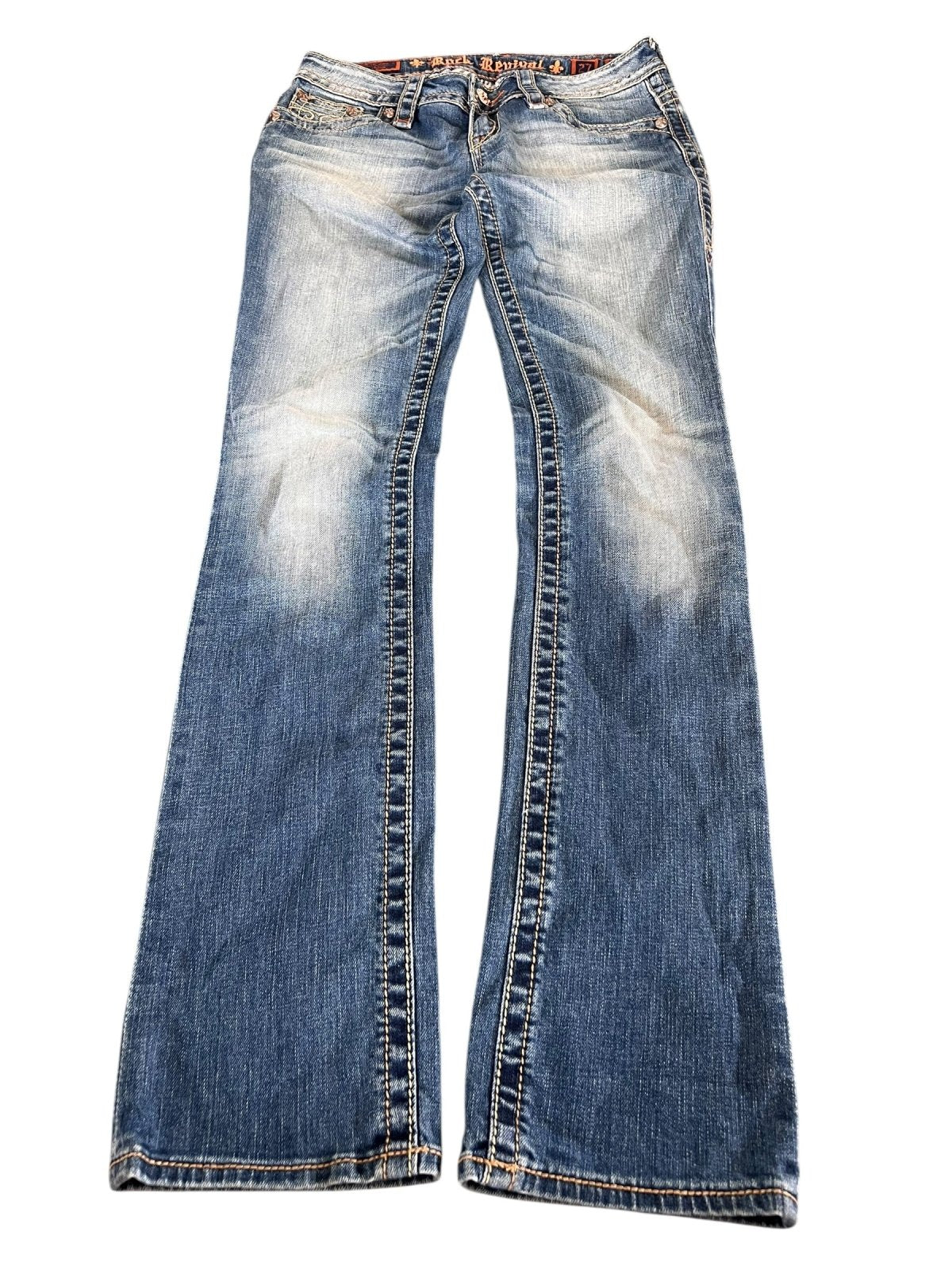 Rock Revival Jen - Low Rise Straight | W27 - ZAZA resell