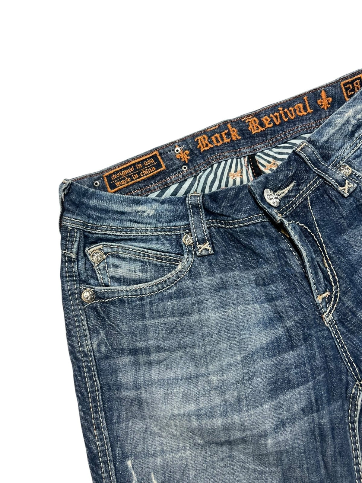 Rock Revival Mid Rise Straight | 28 (M) - ZAZA resell