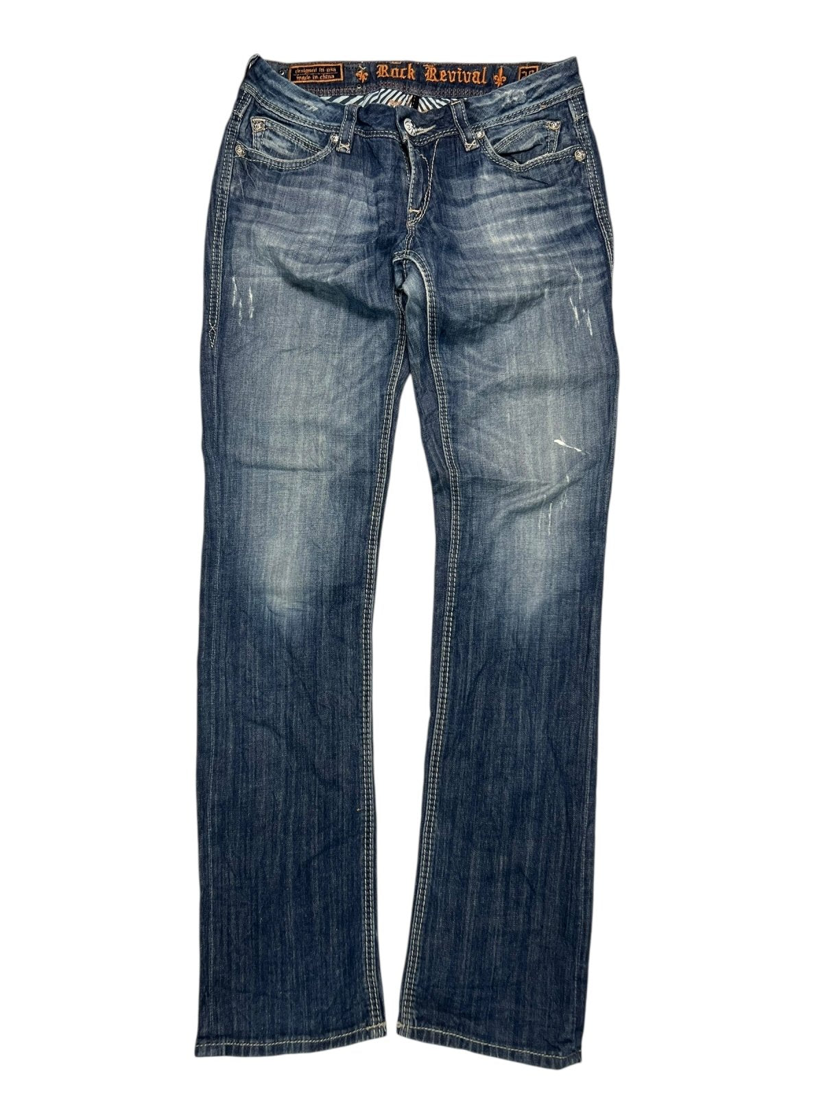 Rock Revival Mid Rise Straight | 28 (M) - ZAZA resell