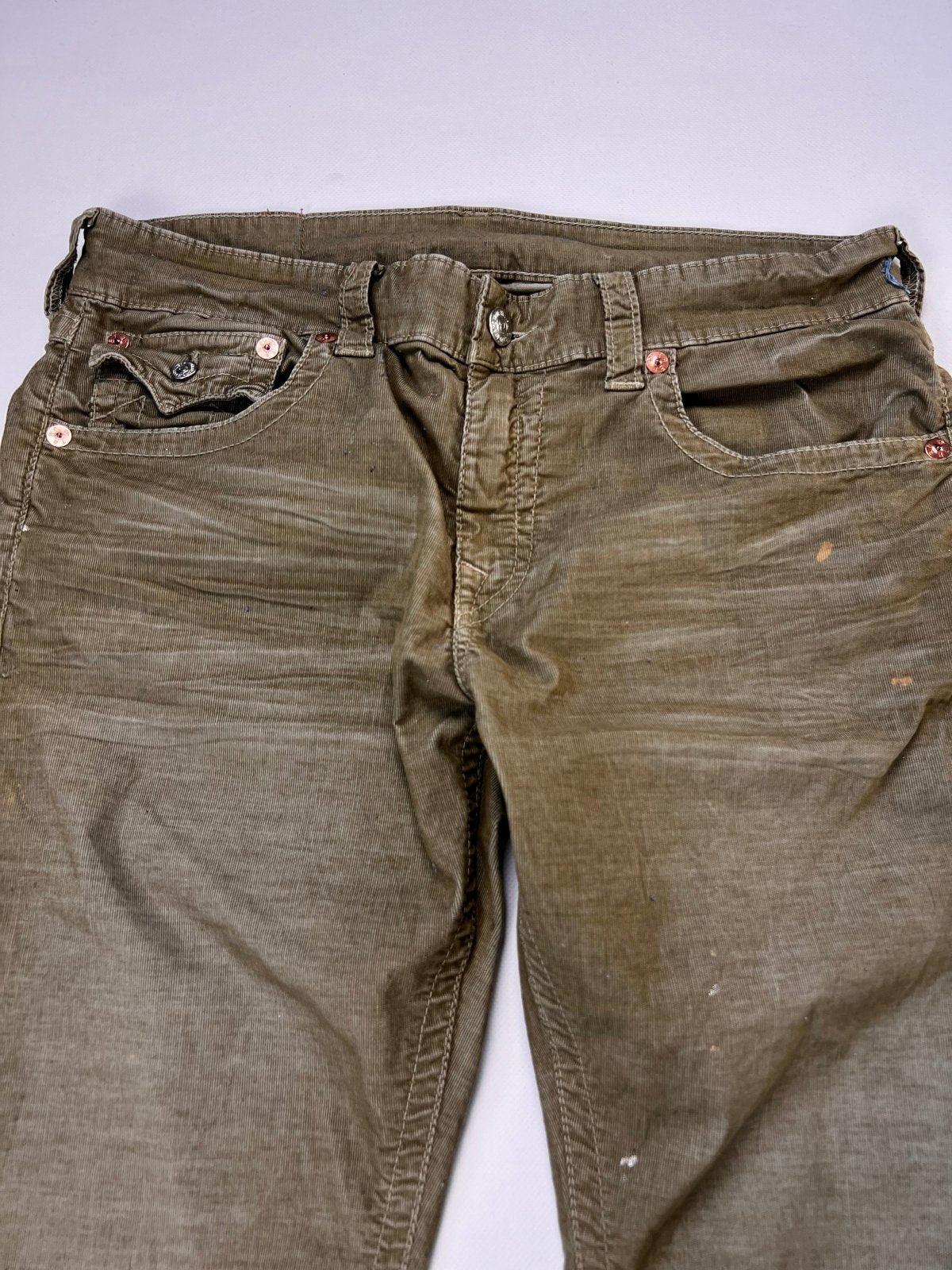 True Religion Ricky Cord Straight Jeans - ZAZA resell
