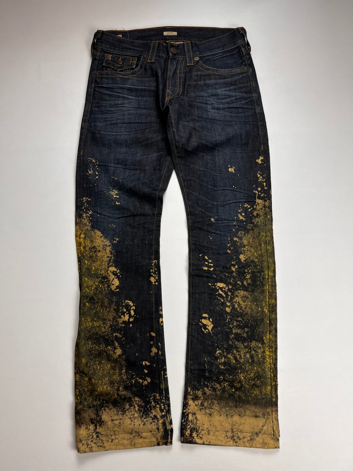 True Religion Ricky Paint Splatter Jeans Boot | W 42,5cm x L 108cm - ZAZA resell
