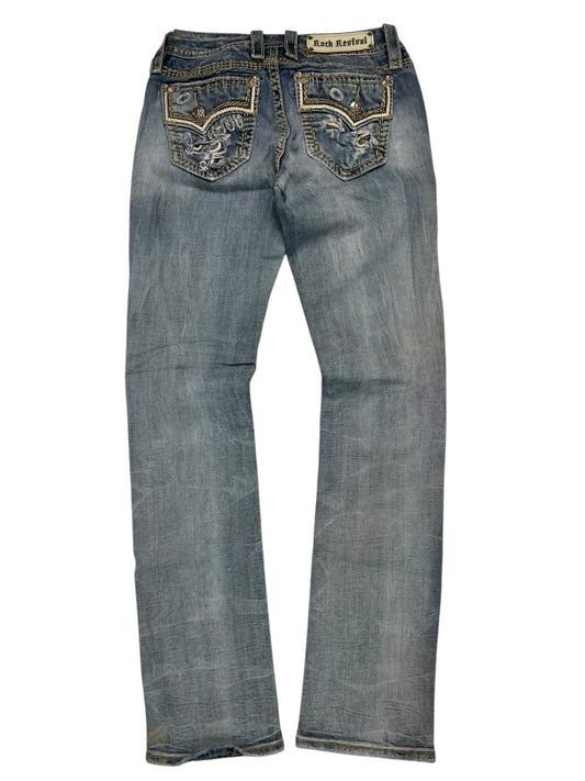 Rock Revival Mid Rise Straight | 27 (S)