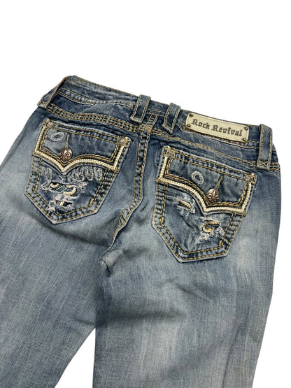 Rock Revival Mid Rise Straight | 27 (S)