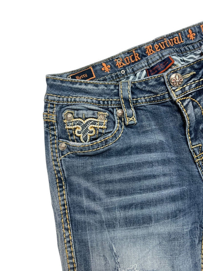 Rock Revival Mid Rise Straight | 27 (S)