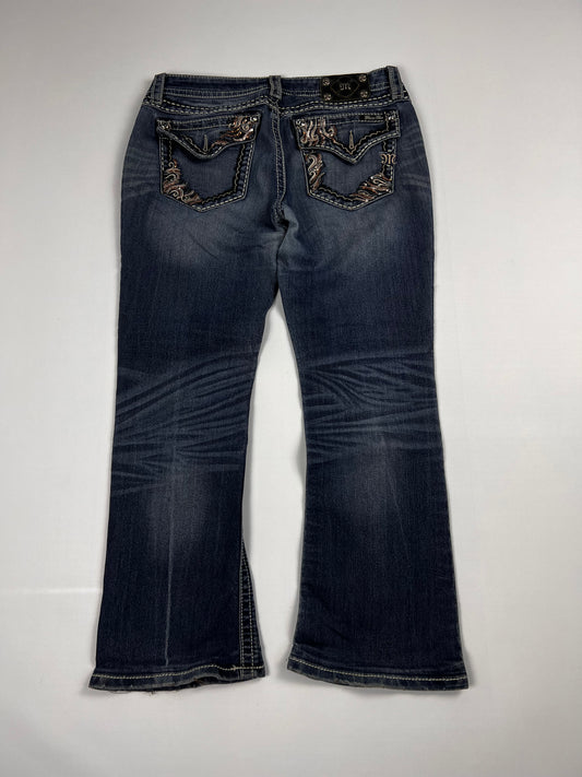 Miss Me Signature-Rise Bootcut Jeans 32/L