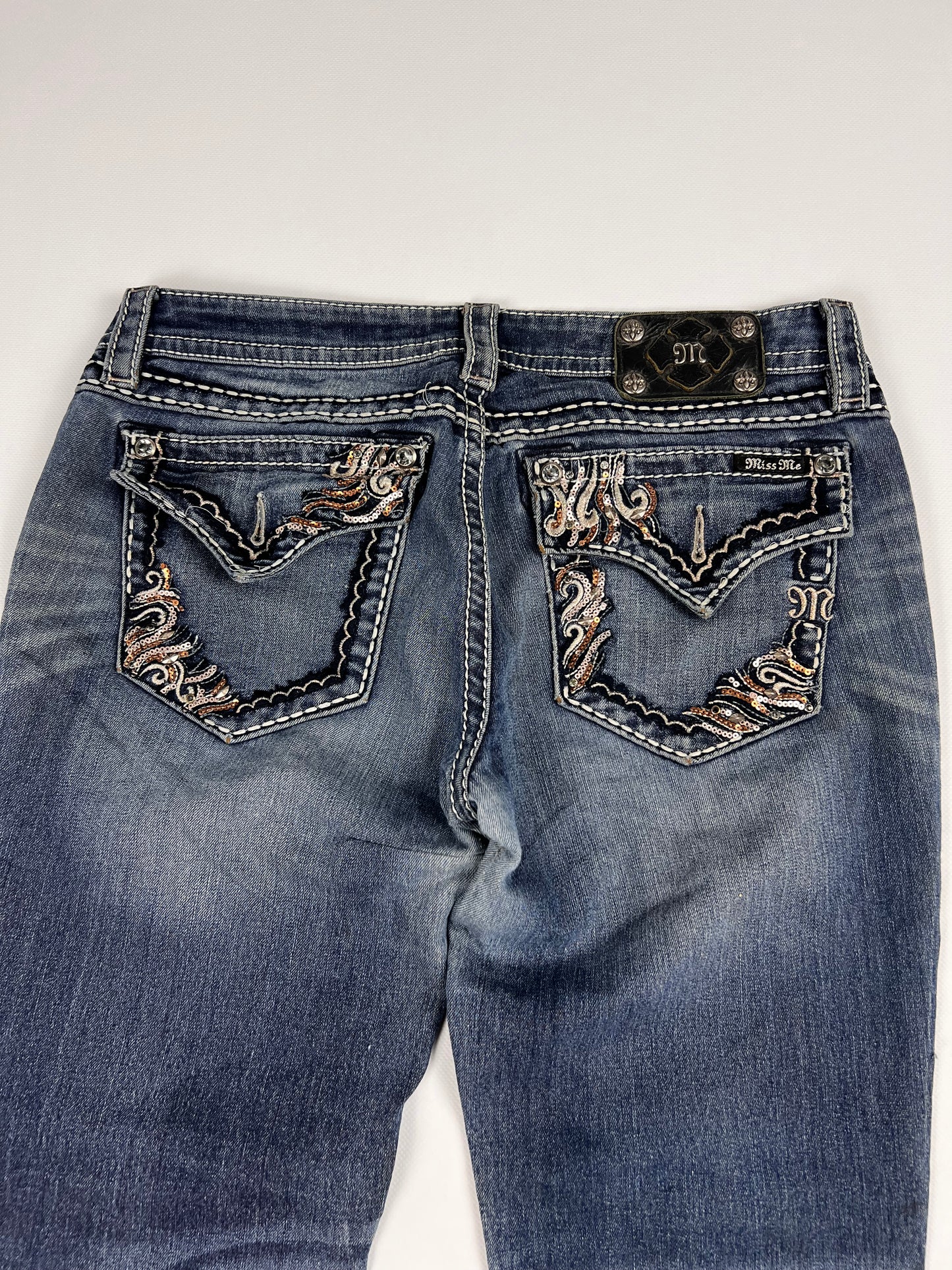 Miss Me Signature-Rise Bootcut Jeans 32/L