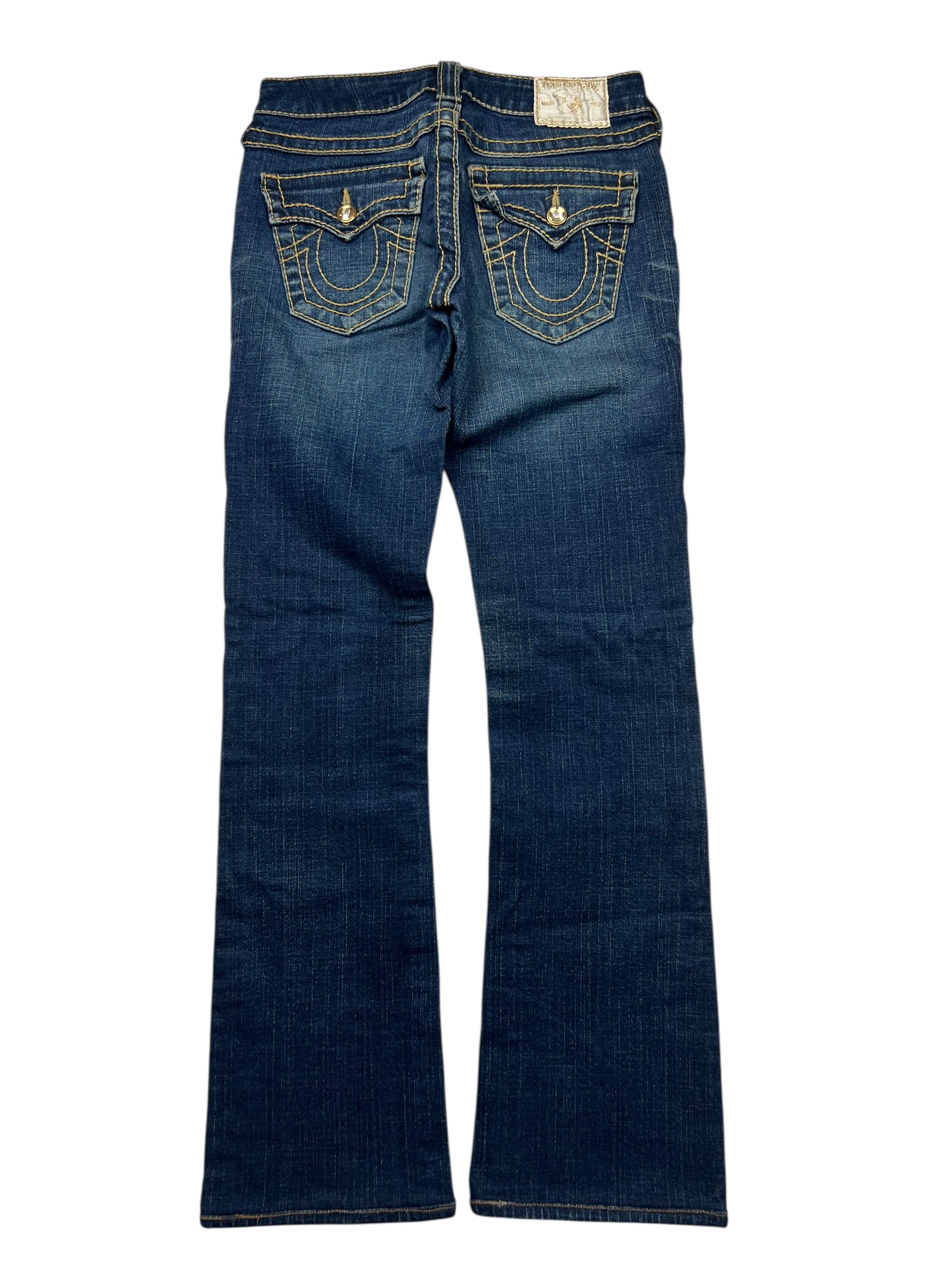 True Religion Disco Becky Big T - Low Rise Straight | 24 (XS)