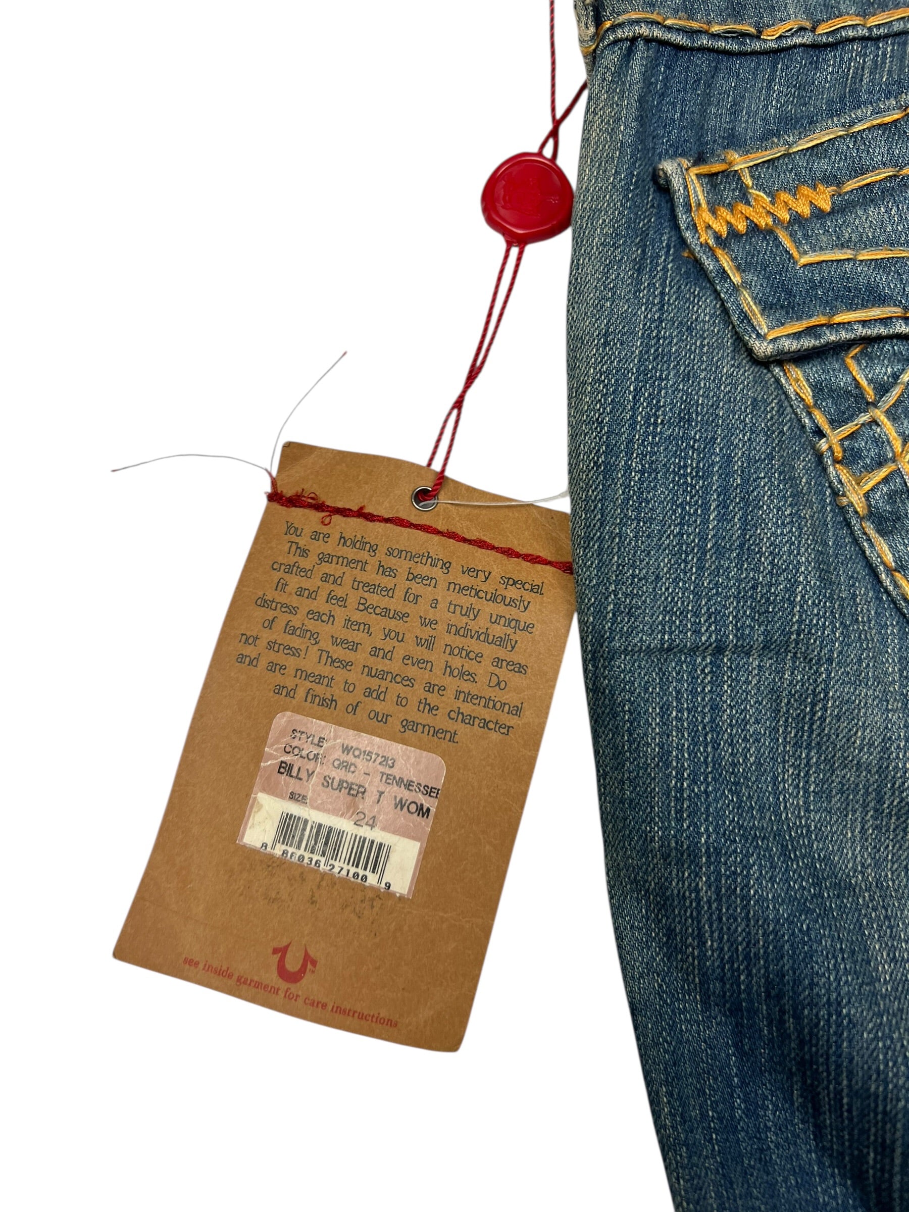 True Religion Billy Super T - Low Rise Straight | 24 (S)