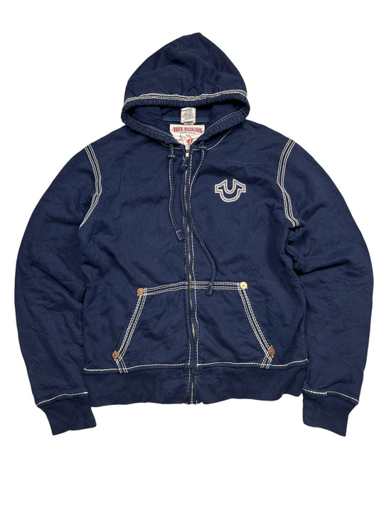 True Religion Zip Hoodie | XL