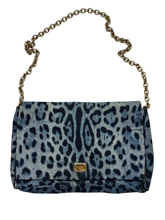 Dolce & Gabbana Blue/Black Leo Shoulder Bag
