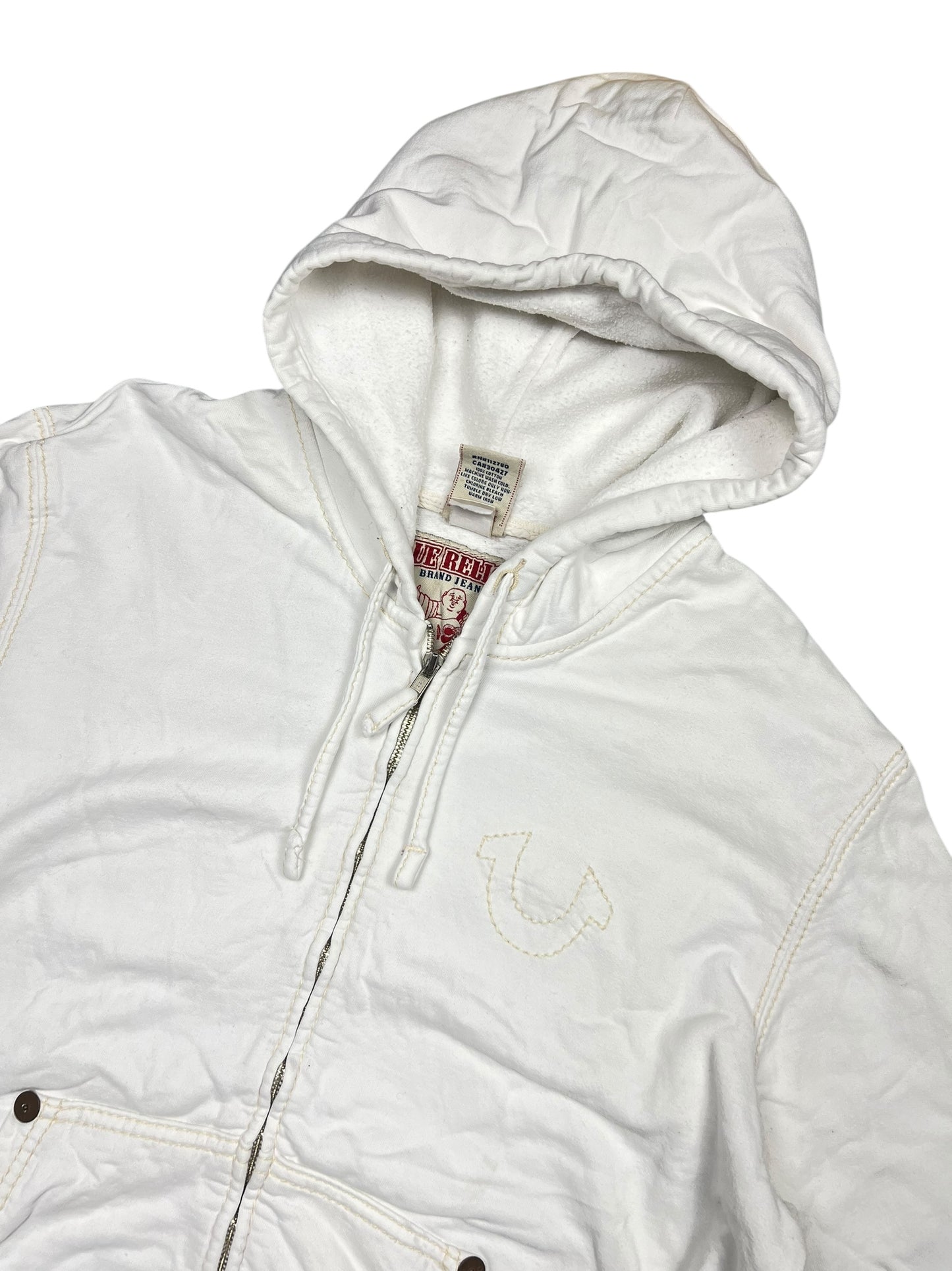 True Religion Zip Sweatshirt Big T | XL