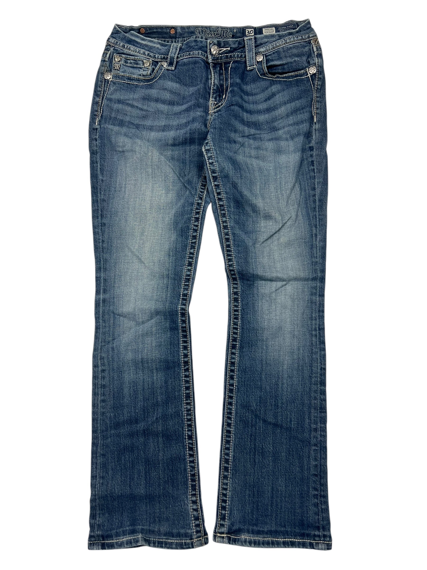 Miss Me Mid Rise Slim Boot/Straight | 30 (M)