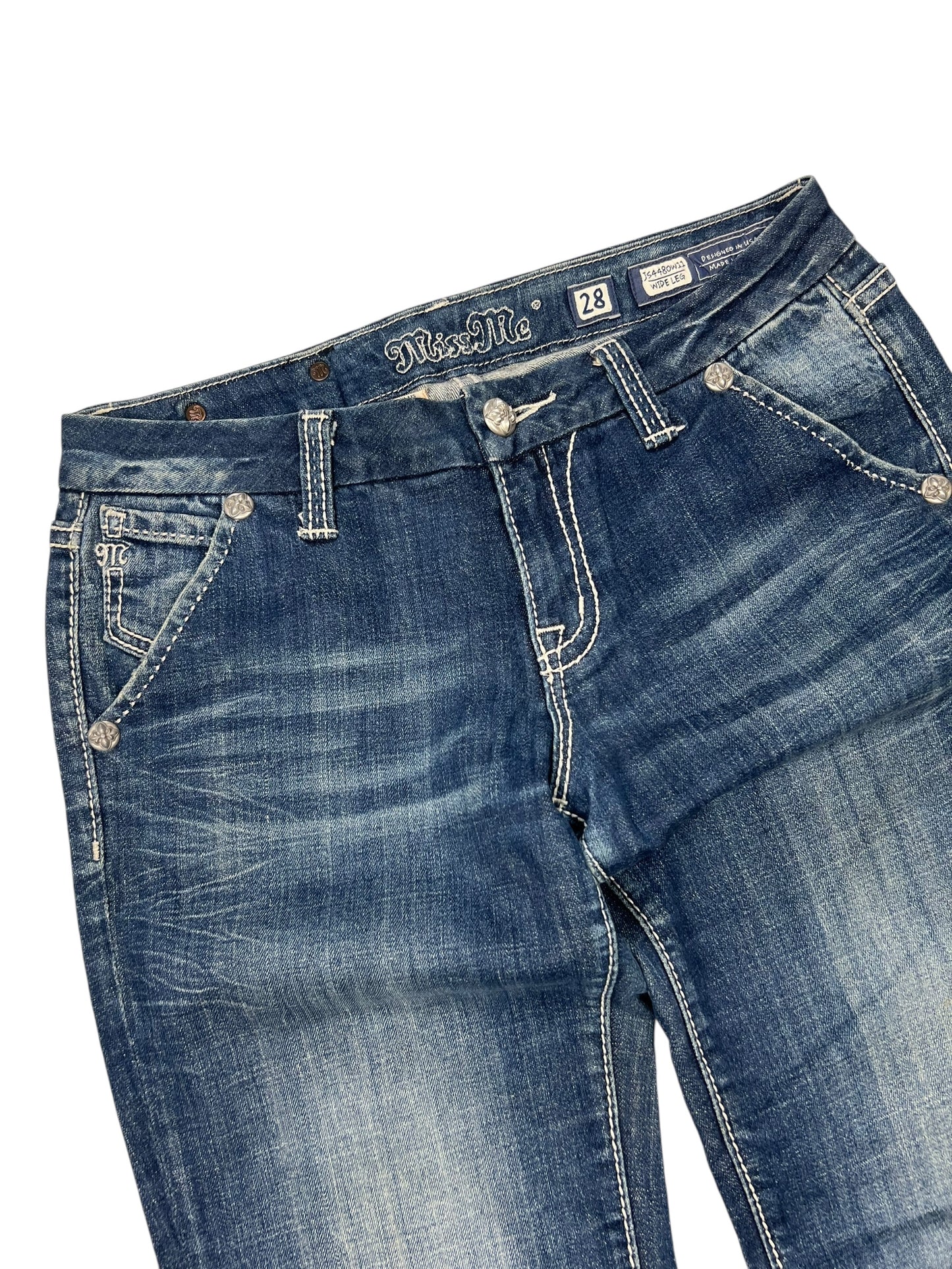 Miss Me Low Rise Wide Leg | 28 (S/M)