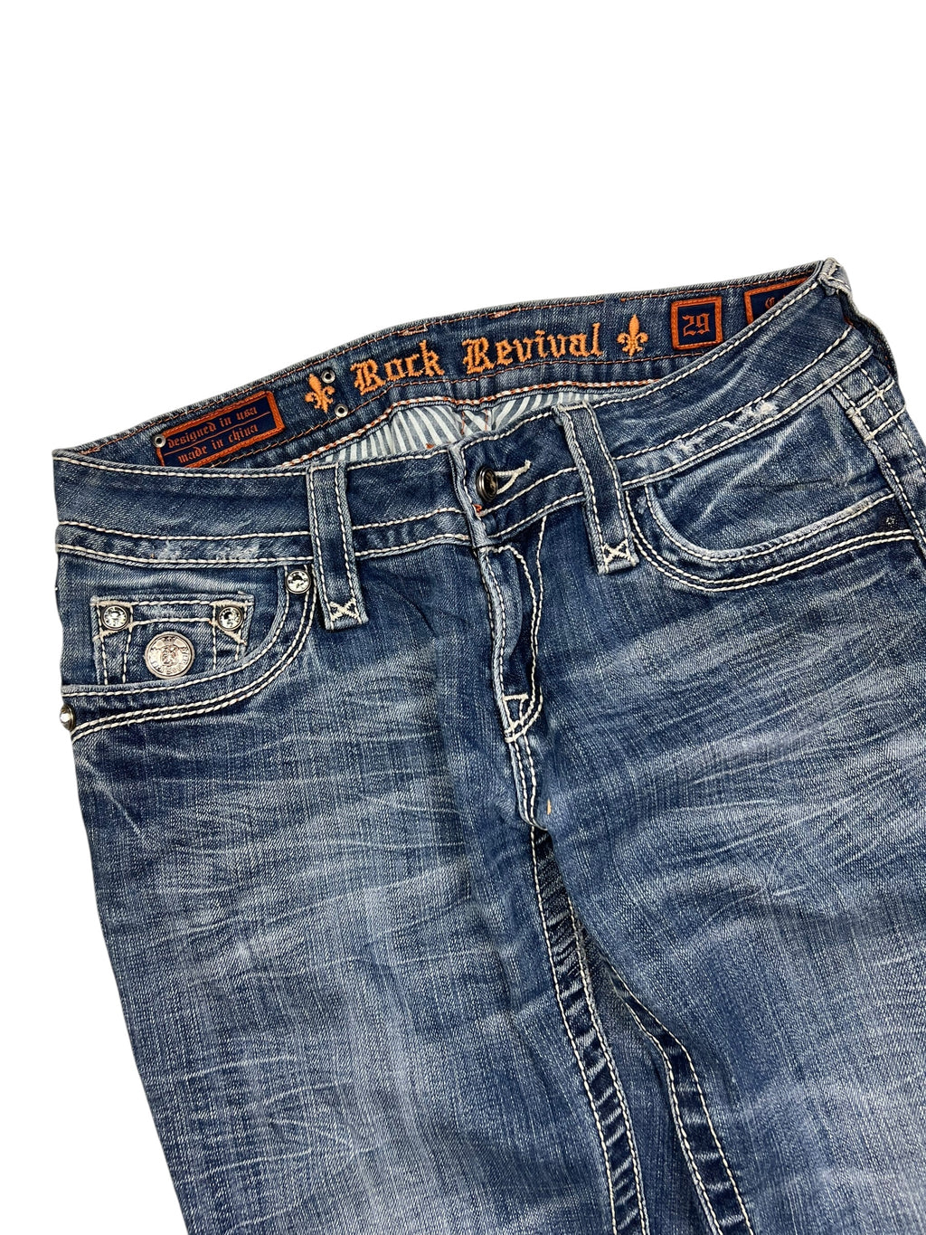 Rock Revival Mid Rise Straight/Skinny | 29 (M)