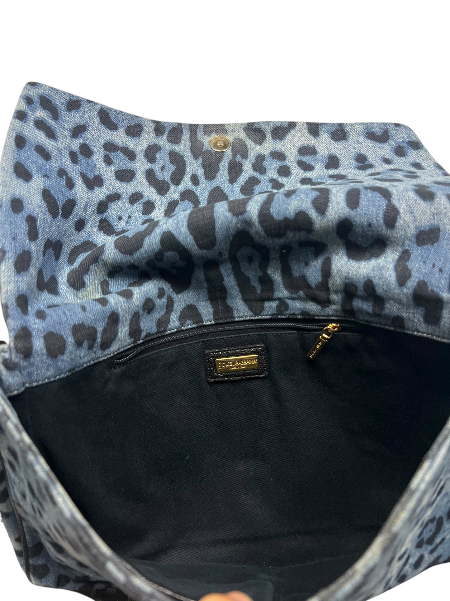 Dolce & Gabbana Blue/Black Leo Shoulder Bag