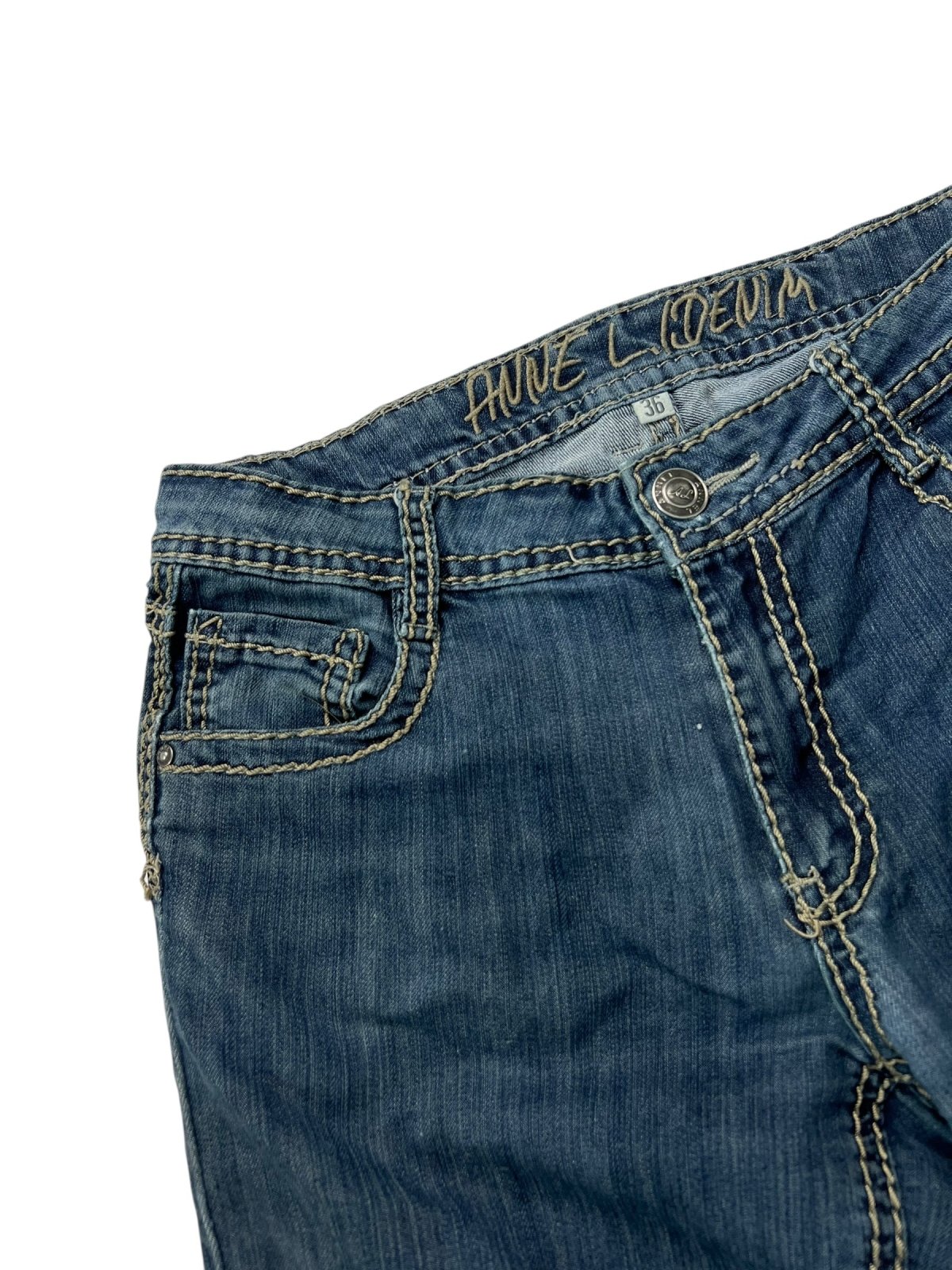 Anne L Denim Mid Rise Straight | W27 x L34 - ZAZA resell