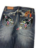 Christian Audigier Mid Rise Straight | 32 (M) - ZAZA resell