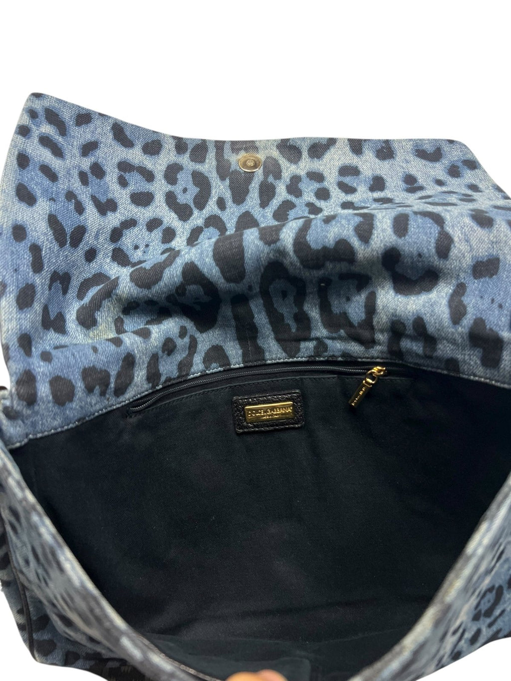 Dolce & Gabbana Blue/Black Leo Shoulder Bag - ZAZA resell