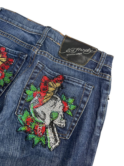 Ed Hardy High Rise Boot | S - ZAZA resell