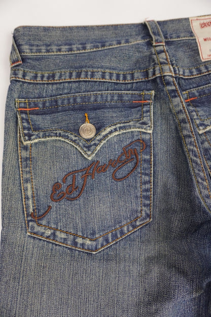La Coup Brand Jean Ed Hardy Jorts - ZAZA resell