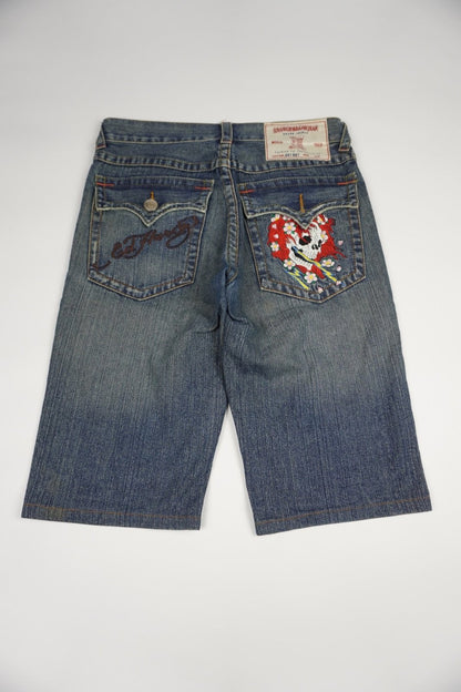 La Coup Brand Jean Ed Hardy Jorts - ZAZA resell