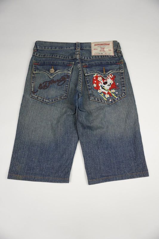 La Coup Brand Jean Ed Hardy Jorts - ZAZA resell