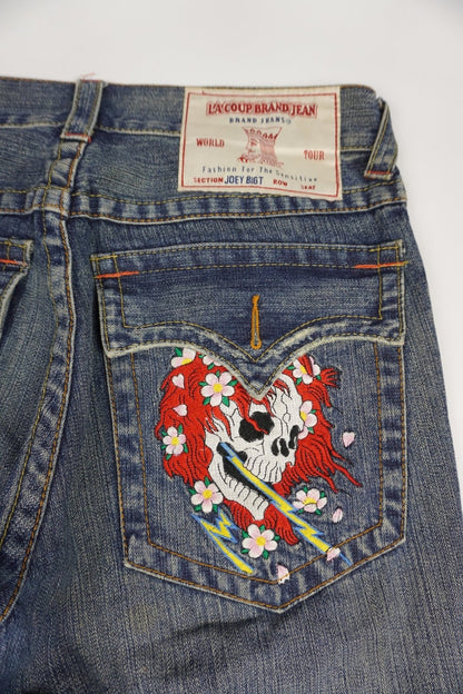 La Coup Brand Jean Ed Hardy Jorts - ZAZA resell