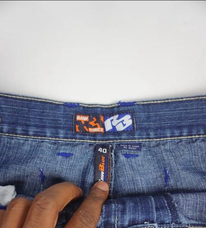 Raw Blue 3/4 Jorts XL - ZAZA resell