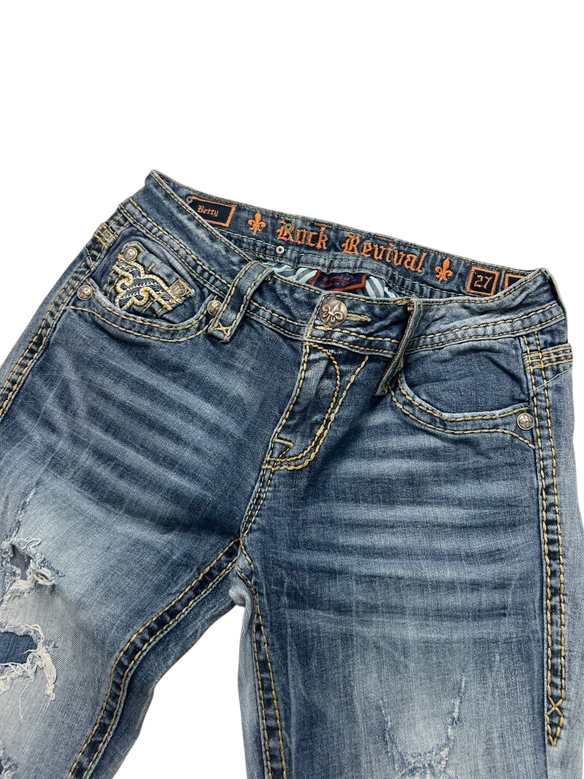Rock Revival Mid Rise Straight | 27 (S) - ZAZA resell