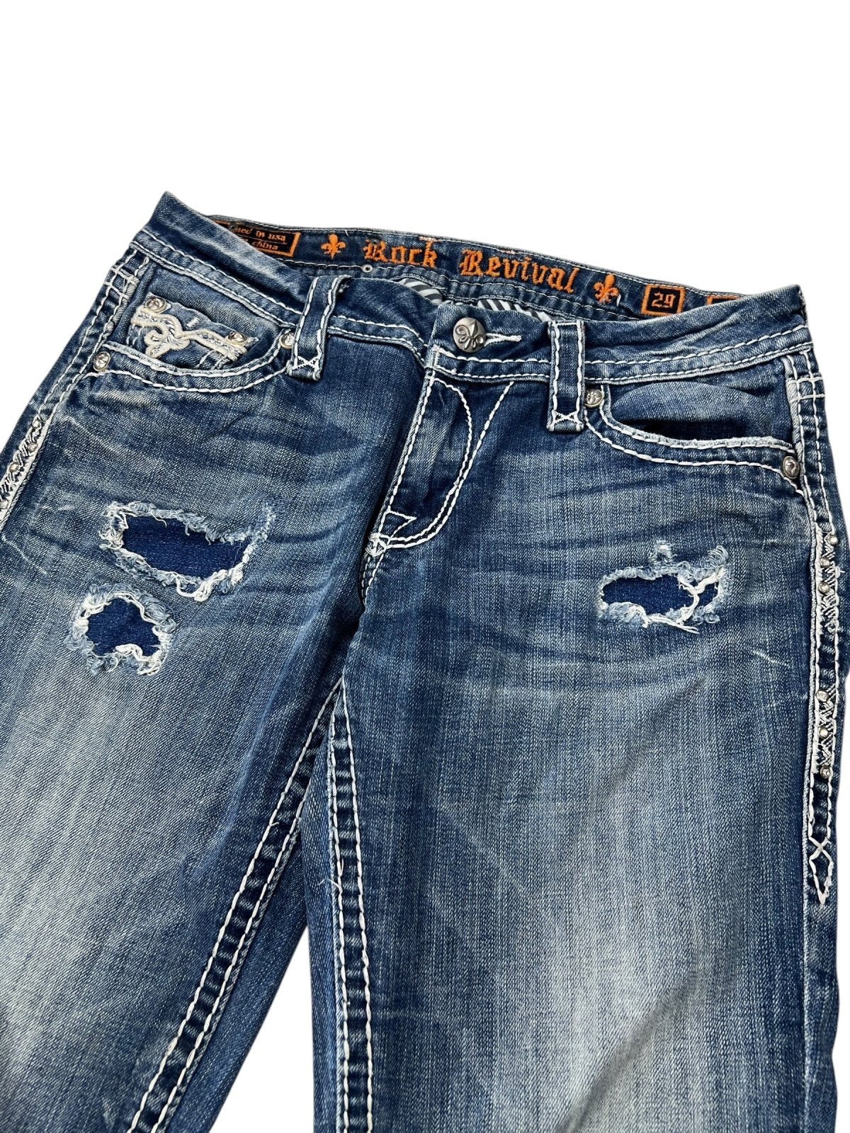 Rock Revival Mona - Low Rise Straight | W29 - ZAZA resell