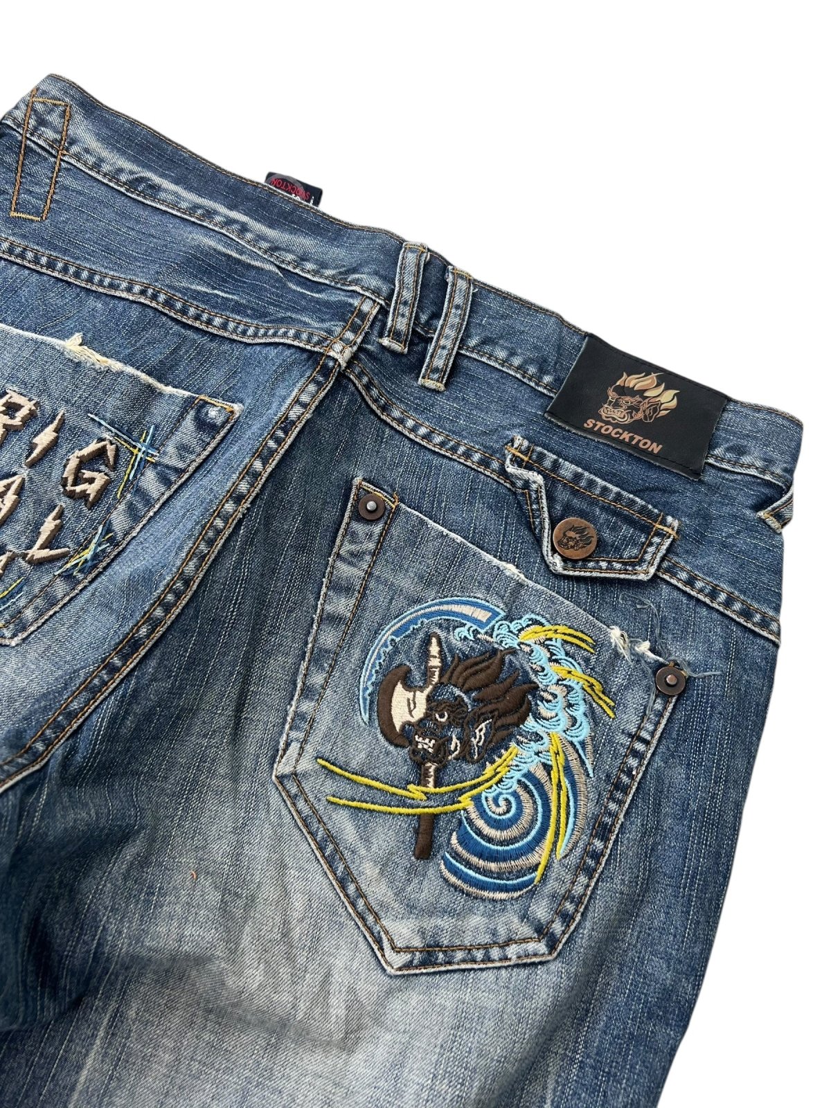 Stockton Japanese Denim Straight/Baggy | L - ZAZA resell