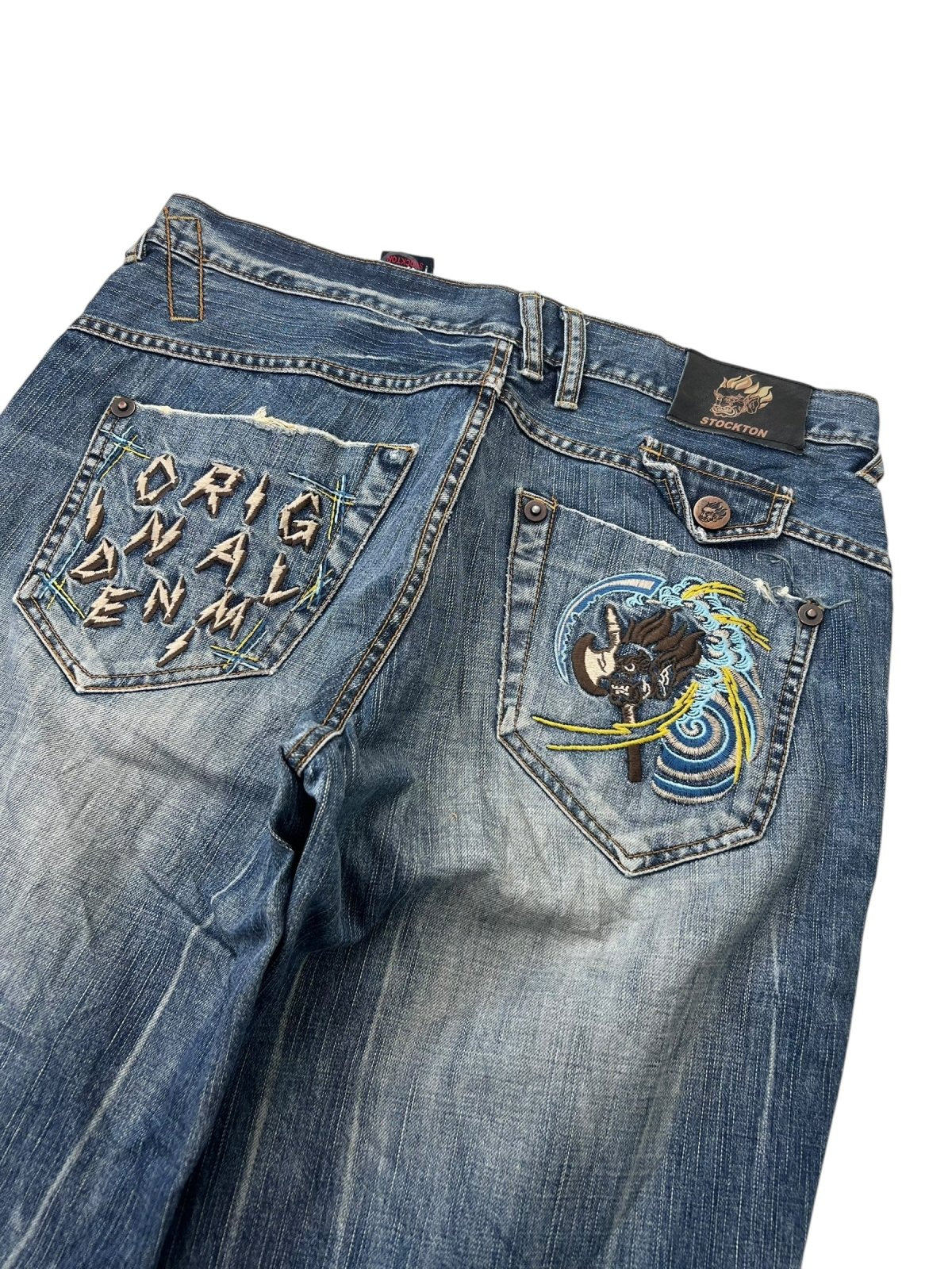 Stockton Japanese Denim Straight/Baggy | L - ZAZA resell