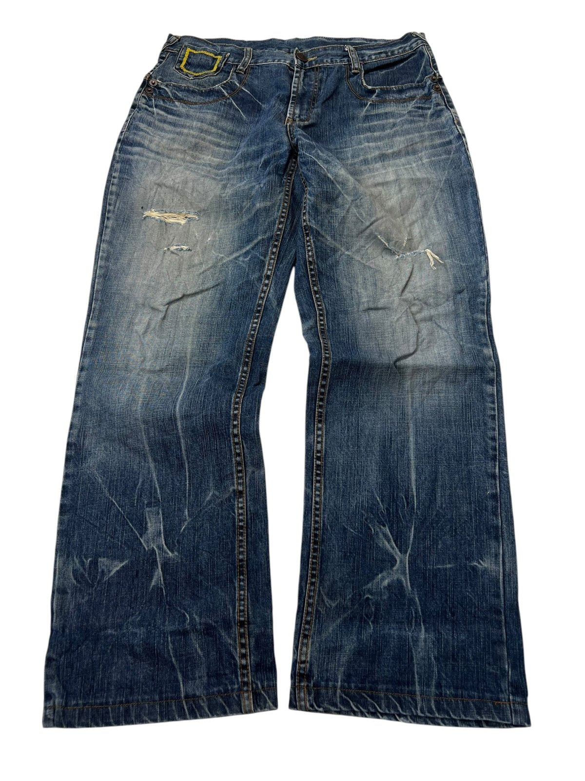 Stockton Japanese Denim Straight/Baggy | L - ZAZA resell