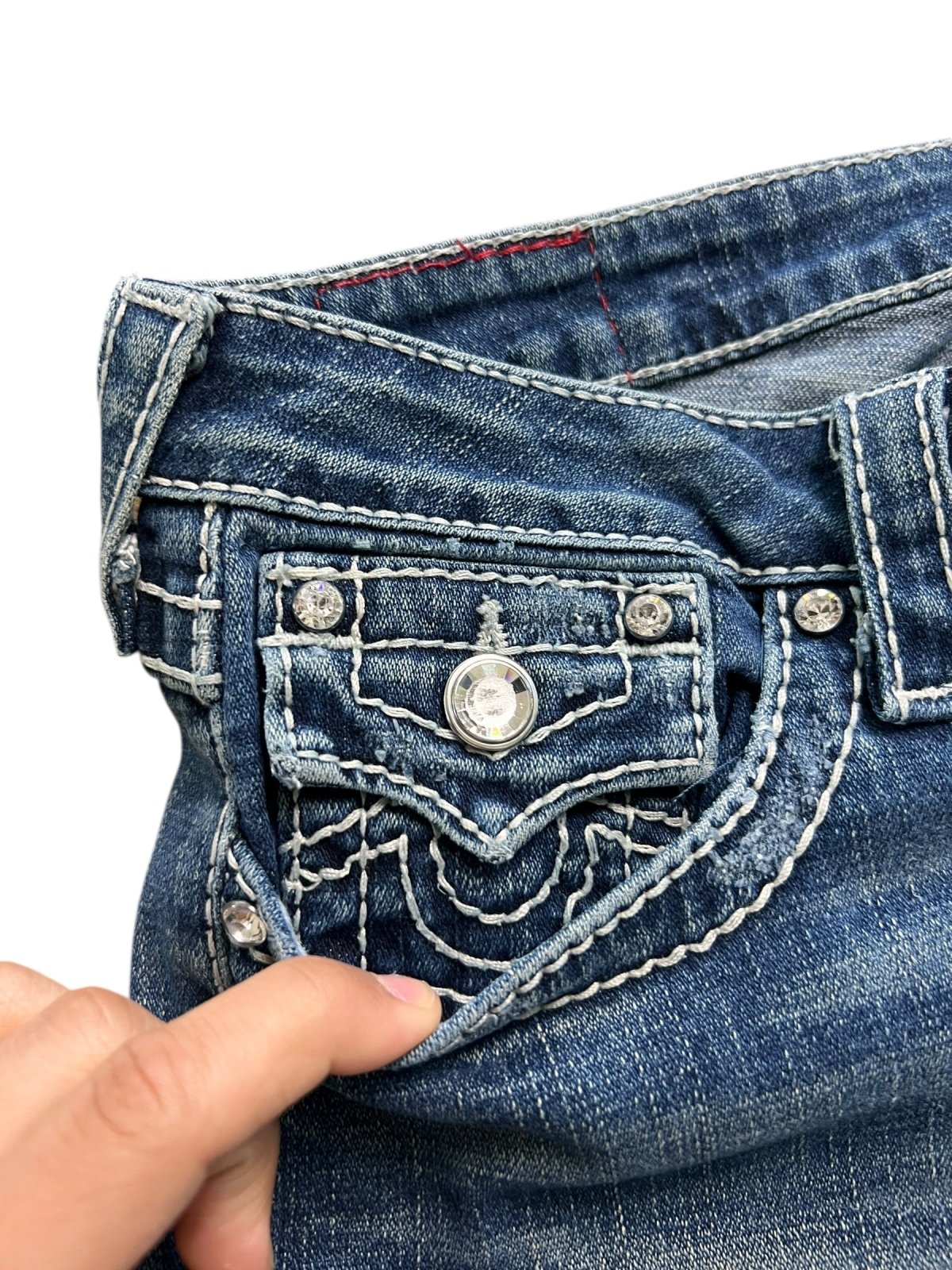 True Religion Disco Joey Big T - Low Rise Boot | W29 x L28 - ZAZA resell